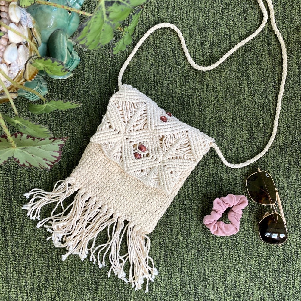Boho Cream Crossbody